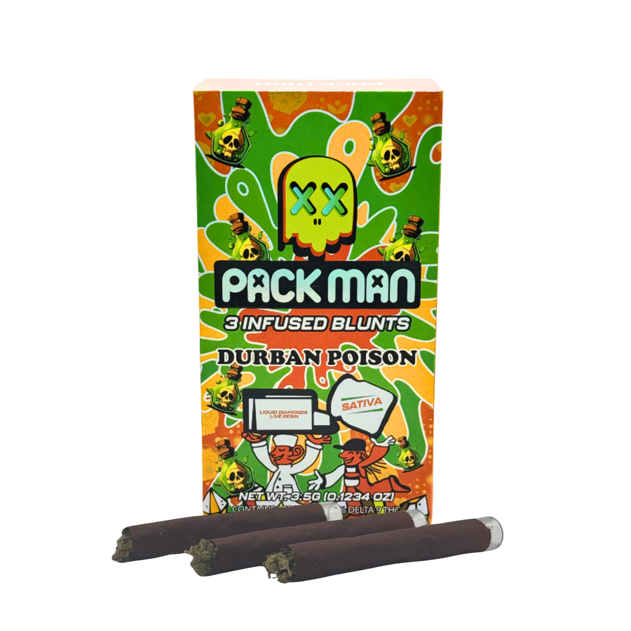 Packman 3pk Blunts 3.5G Durbin Poison Sativa