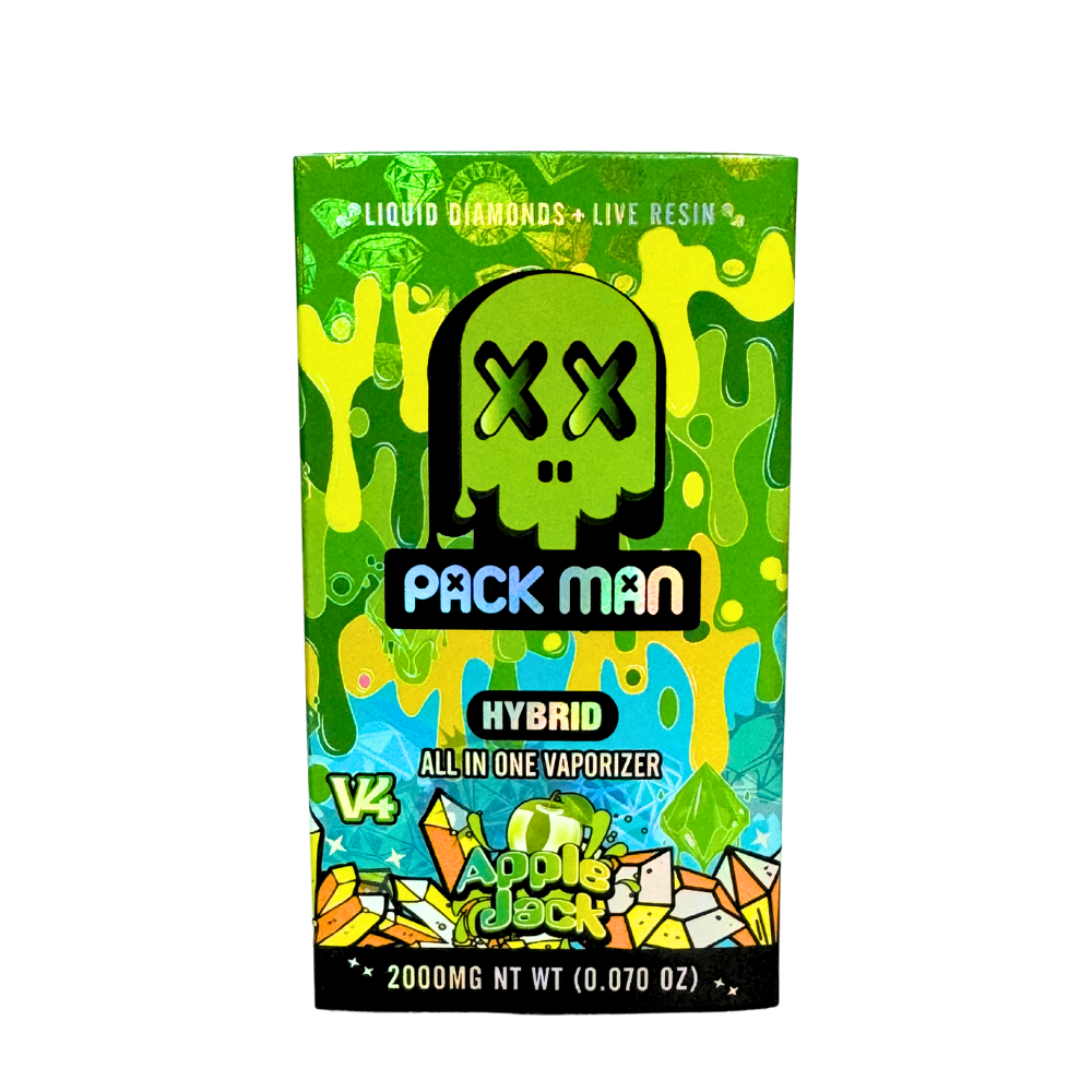 Pack Man Apple Jack 2g Disposable THCa Vape - Hybrid