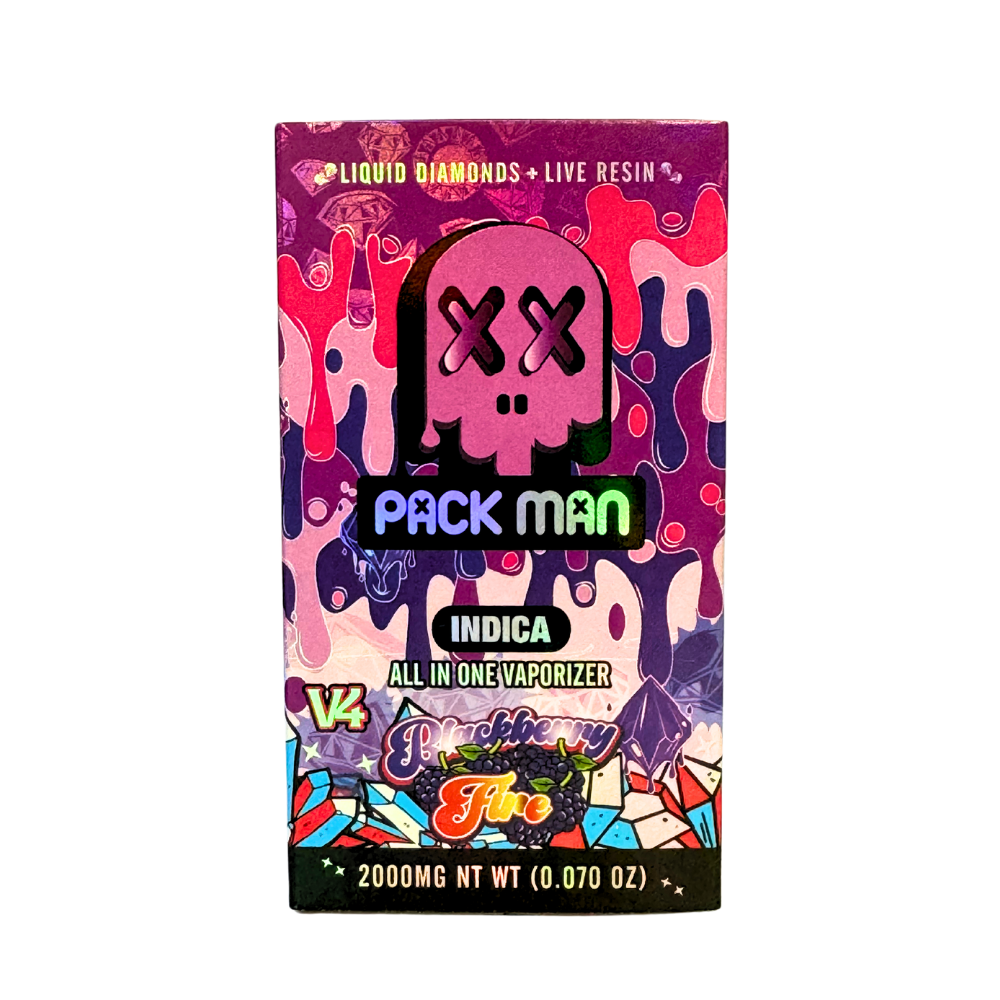 Pack Man Blueberry 2g Disposable THCa Vape - Indica