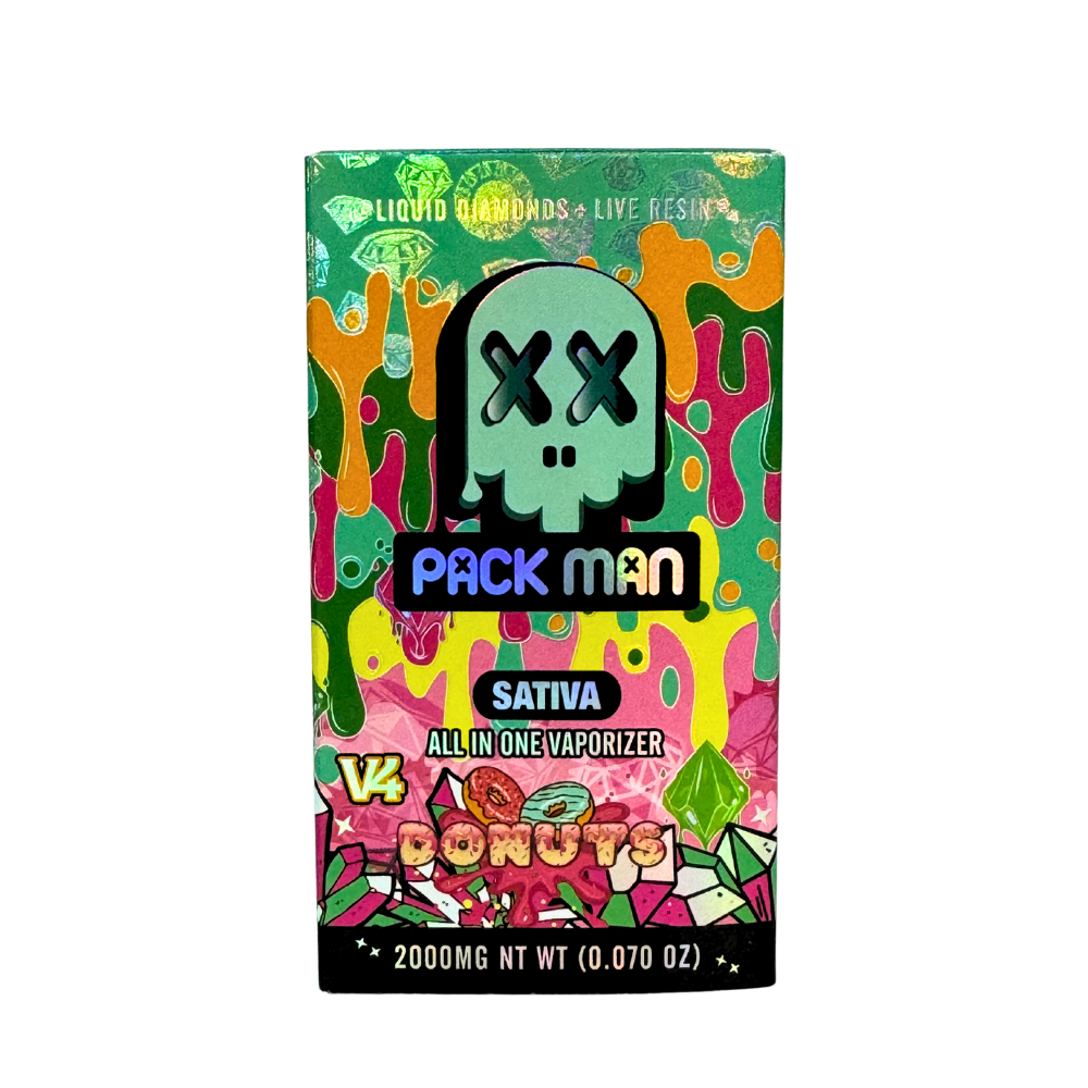 Pack Man Donuts 2g Disposable THCa Vape - Sativa