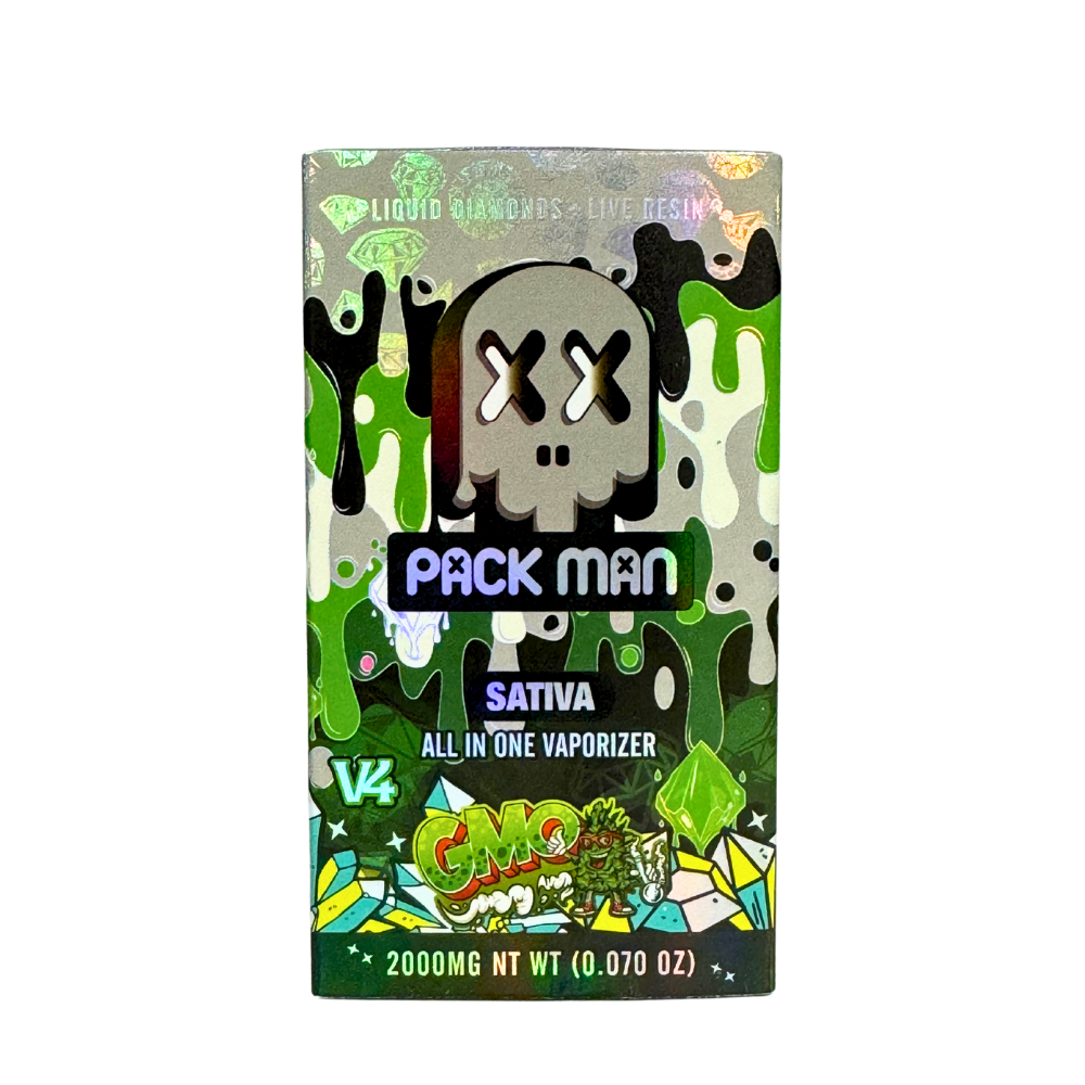 Pack Man GMO 2g Disposable THCa Vape - Sativa