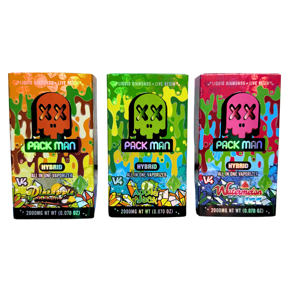 Pack Man Pineapple Coconut 2g Disposable THCa Vape - Hybrid