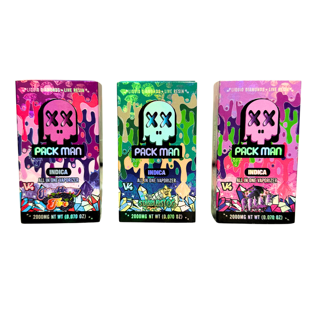 Pack Man Blueberry 2g Disposable THCa Vape - Indica