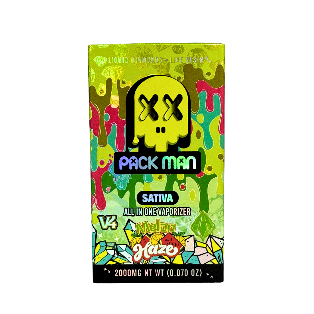 Pack Man Melon Haze 2g Disposable THCa Vape - Sativa