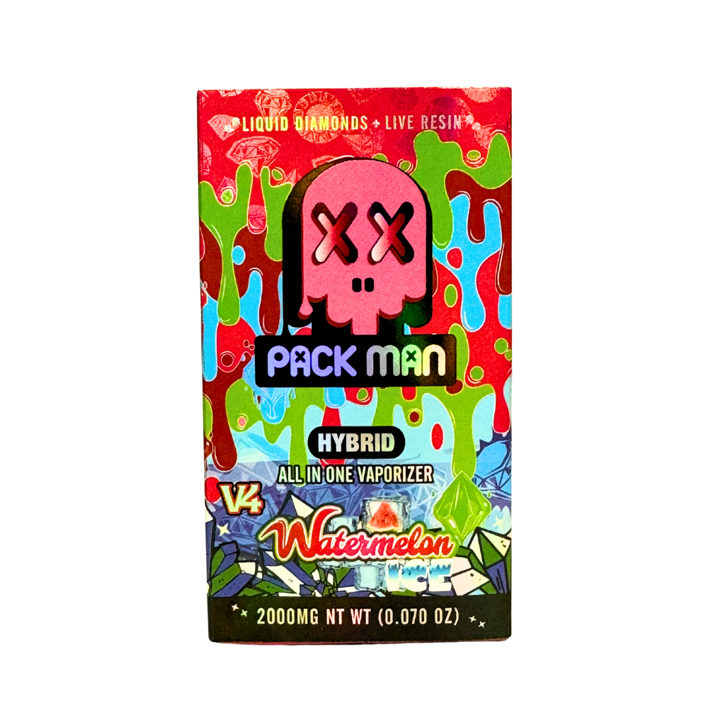 Pack Man Watermelon 2g Disposable THCa Vape - Hybrid